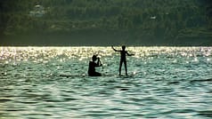 Paddle boarding